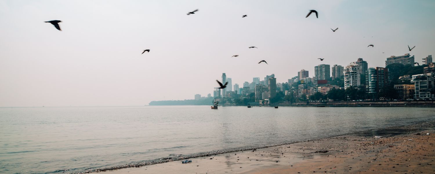 Chowpatty Beach in mumbai 