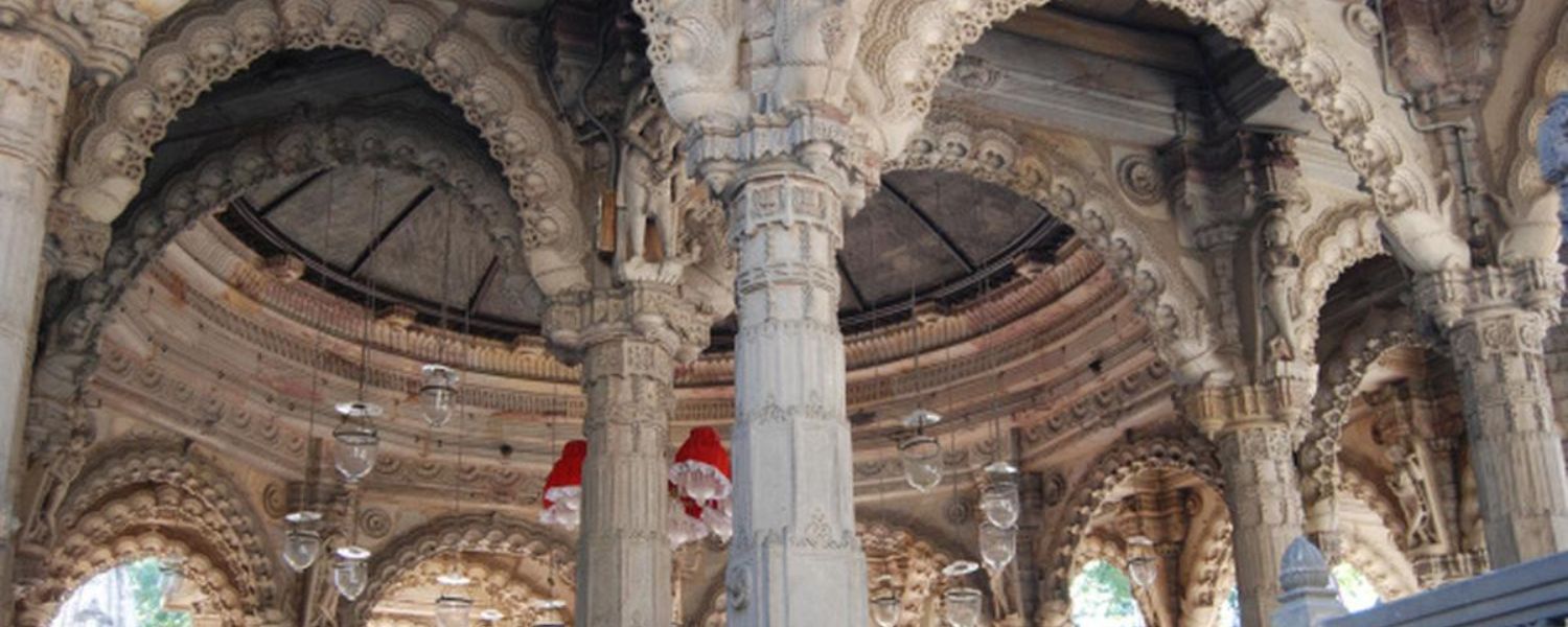 Hutheesing Jain temple, Hutheesing Jain temple room booking, Hutheesing Jain Temple's contact number, Hutheesing Jain Temple Ahmedabad, Inside Hutheesing Jain temple, Hutheesing Jain temple timings, Hutheesing Jain temple Bhojanshala, famous Jain temple in Ahmedabad, 