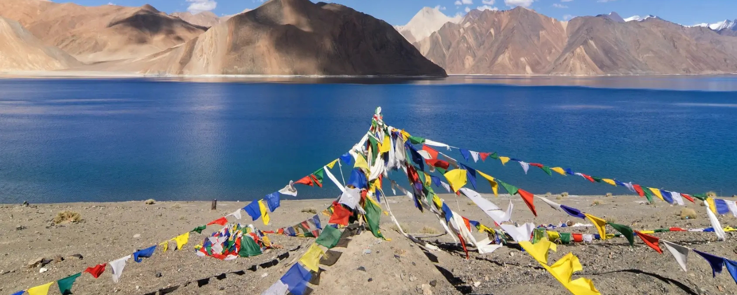 Picnicking at Pangong Lake